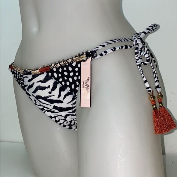 🔥🏖VICTORIA SECRET  swimsuit  top 38C push-up  bottom- medium New #7 - Picture 9 of 12